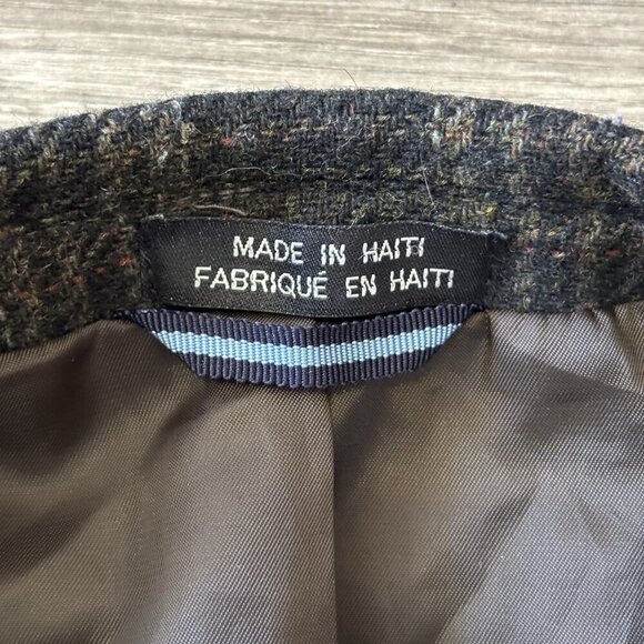 Tommy Hilfiger 40R Brown Sport Coat Blazer Jacket Check 100% Wool Made In Haiti - Picture 7 of 16